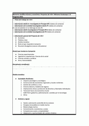 Formulario aplicación proyectos I+D+i - Misiones Euskampus 1.0