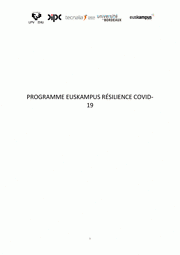 Programme Euskampus Résiliencie COVID19