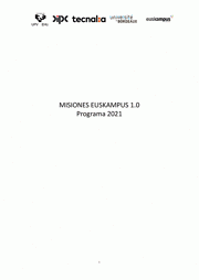 Programa 2021 - Misiones Euskampus 1.0